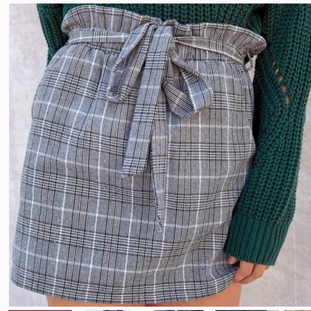 Kendall & Kylie plaid skirt
